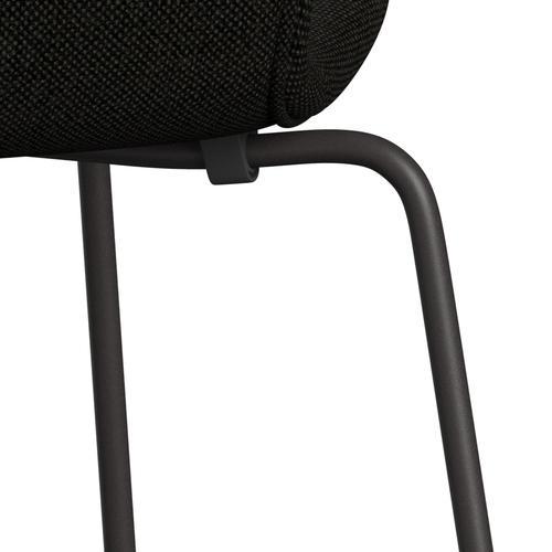 Fritz Hansen 3107 Chair Full Upholstery, Warm Graphite/Hallingdal Black/Grey (Hal173)