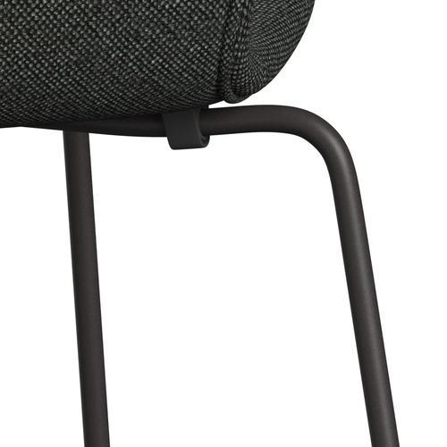 Fritz Hansen 3107 Chair Full Upholstery, Warm Graphite/Hallingdal Black/Grey (Hal368)