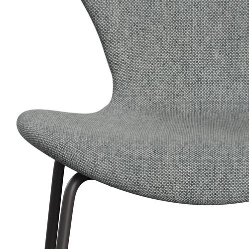 Fritz Hansen 3107 Židle plné čalounění, teplý grafit/hallingdal bílá šedá