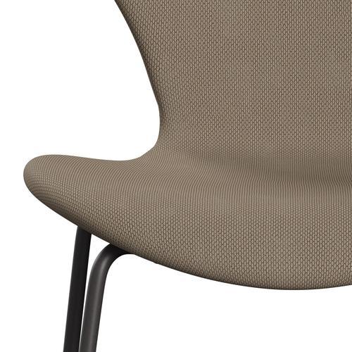 Fritz Hansen 3107 Chair Full Upholstery, Warm Graphite/Re Wool Beige/Natural