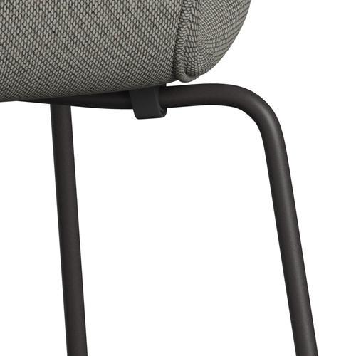 Fritz Hansen 3107 Chair Full Upholstery, Warm Graphite/Re Wool Grey White/Plain