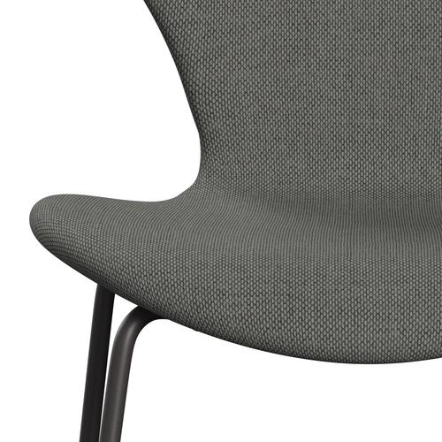 Fritz Hansen 3107 Židle plné čalounění, teplý grafit/re vlna Taupe/Natural