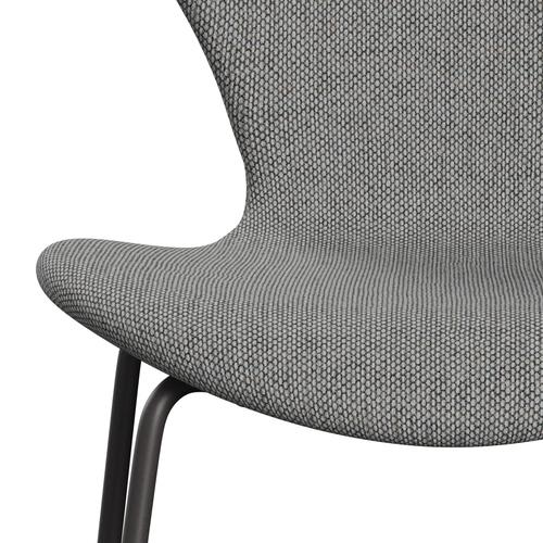 Fritz Hansen 3107 Chair Full Upholstery, Warm Graphite/Re Wool Wool White/Natural