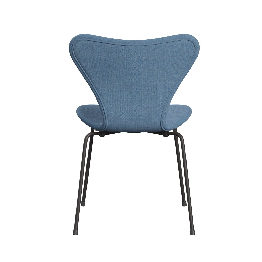 Fritz Hansen 3107 Chair Full Upholstery, Warm Graphite/Remix Blue (Rem816)