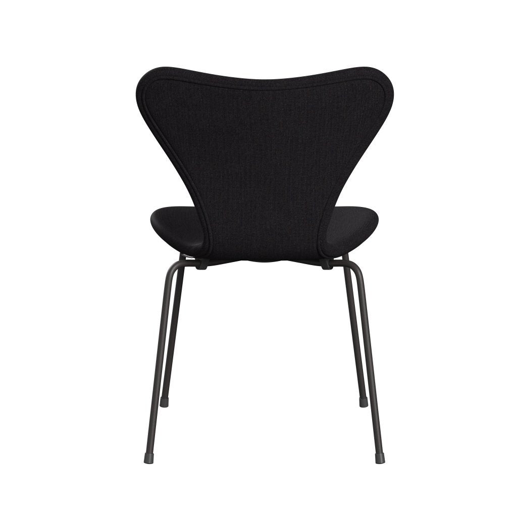 Fritz Hansen 3107 Chair Full Upholstery, Warm Graphite/Remix Dark Blue Aubergine