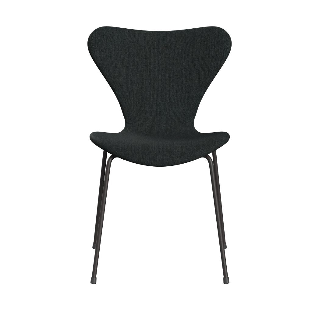 Fritz Hansen 3107 Chair Full Upholstery, Warm Graphite/Remix Dark Blue Grey