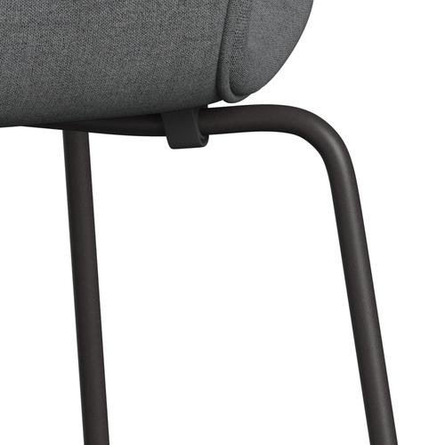 Fritz Hansen 3107 židle plné čalounění, teplý grafit/remix Grey (REM143)