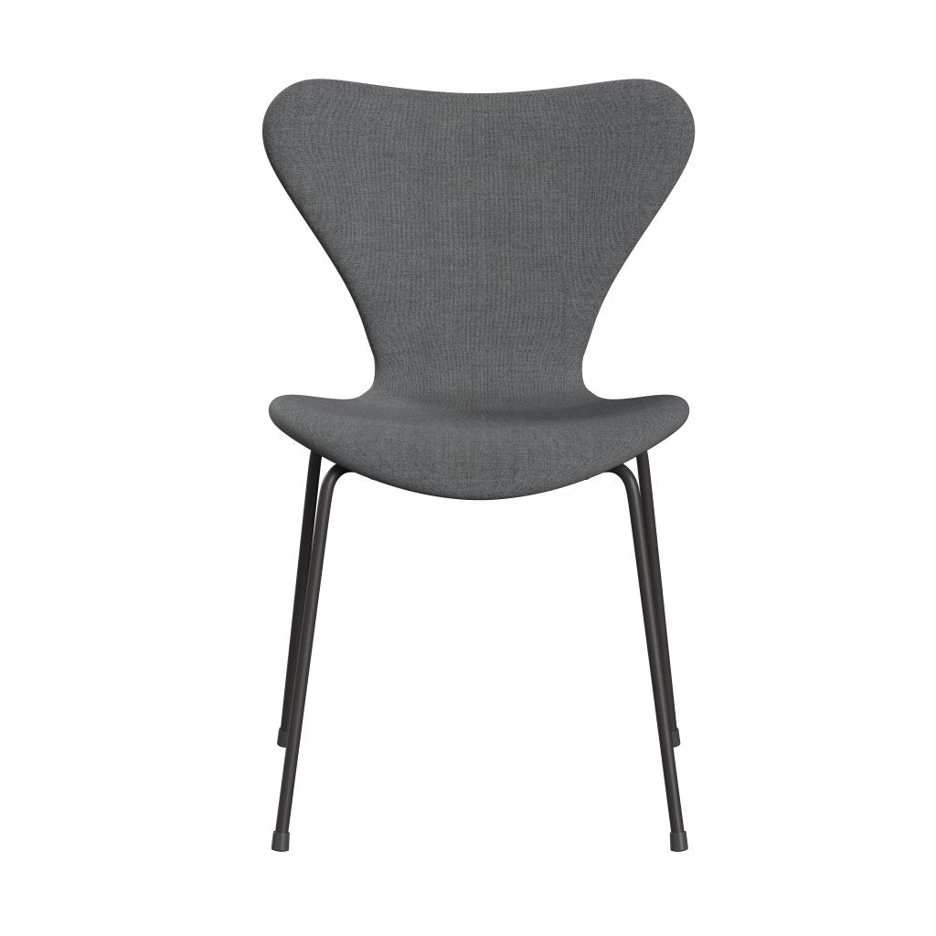 Fritz Hansen 3107 židle plné čalounění, teplý grafit/remix Grey (REM143)