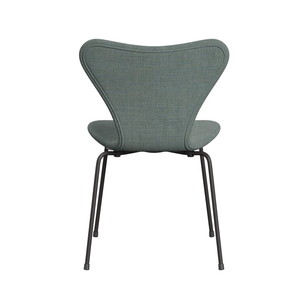 Fritz Hansen 3107 Chair Full Upholstery, Warm Graphite/Remix Green/Grey