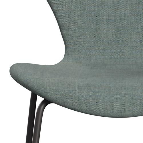 Fritz Hansen 3107 Chair Full Upholstery, Warm Graphite/Remix Green/Grey