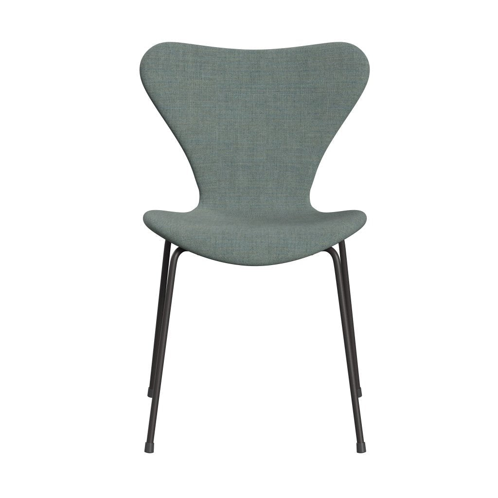 Fritz Hansen 3107 Chair Full Upholstery, Warm Graphite/Remix Green/Grey