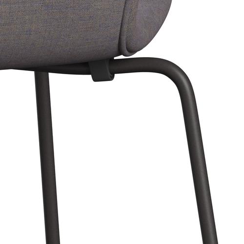 Fritz Hansen 3107 Chair Full Upholstery, Warm Graphite/Remix Pink Blue