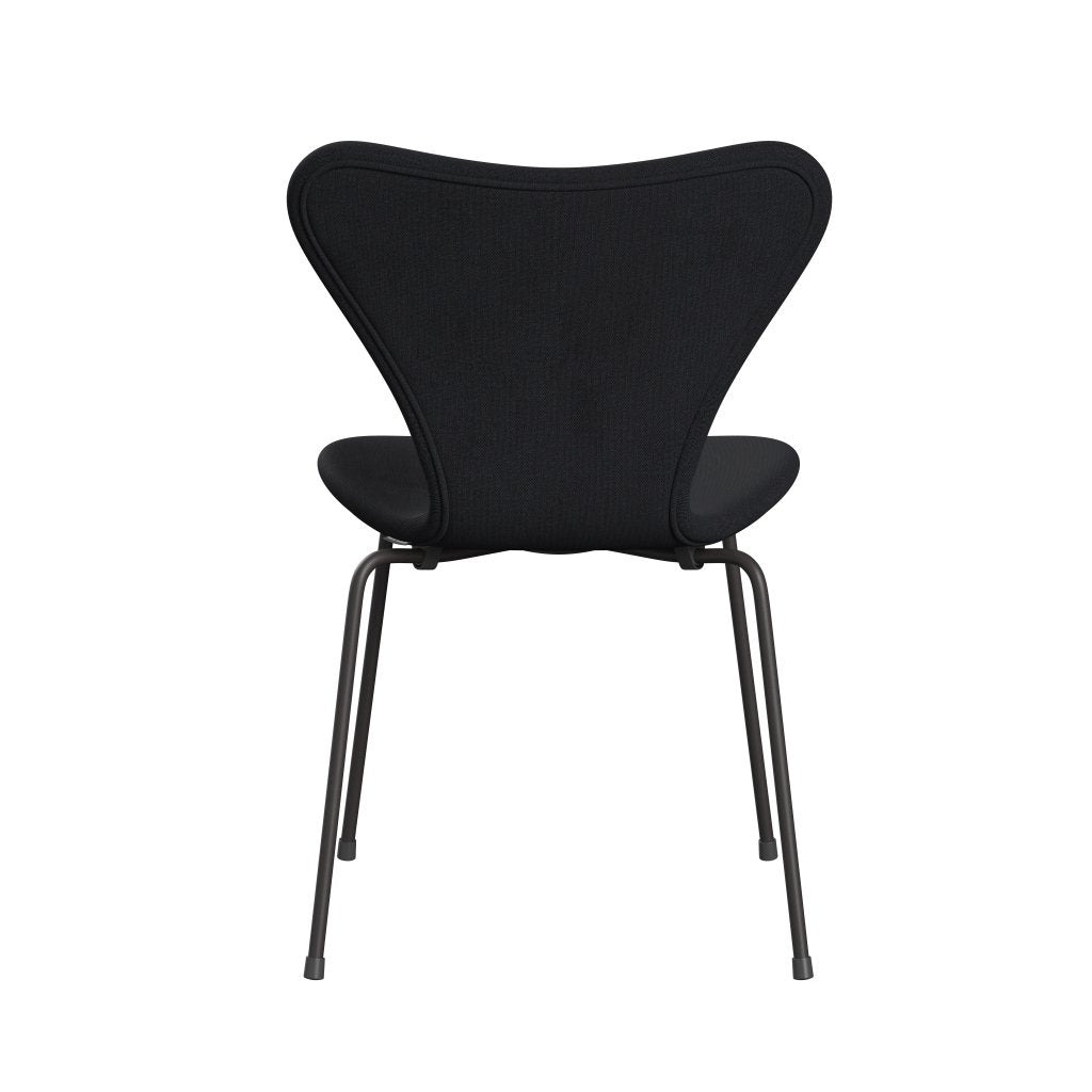 Fritz Hansen 3107 Chair Full Upholstery, Warm Graphite/Remix Black (Rem286)