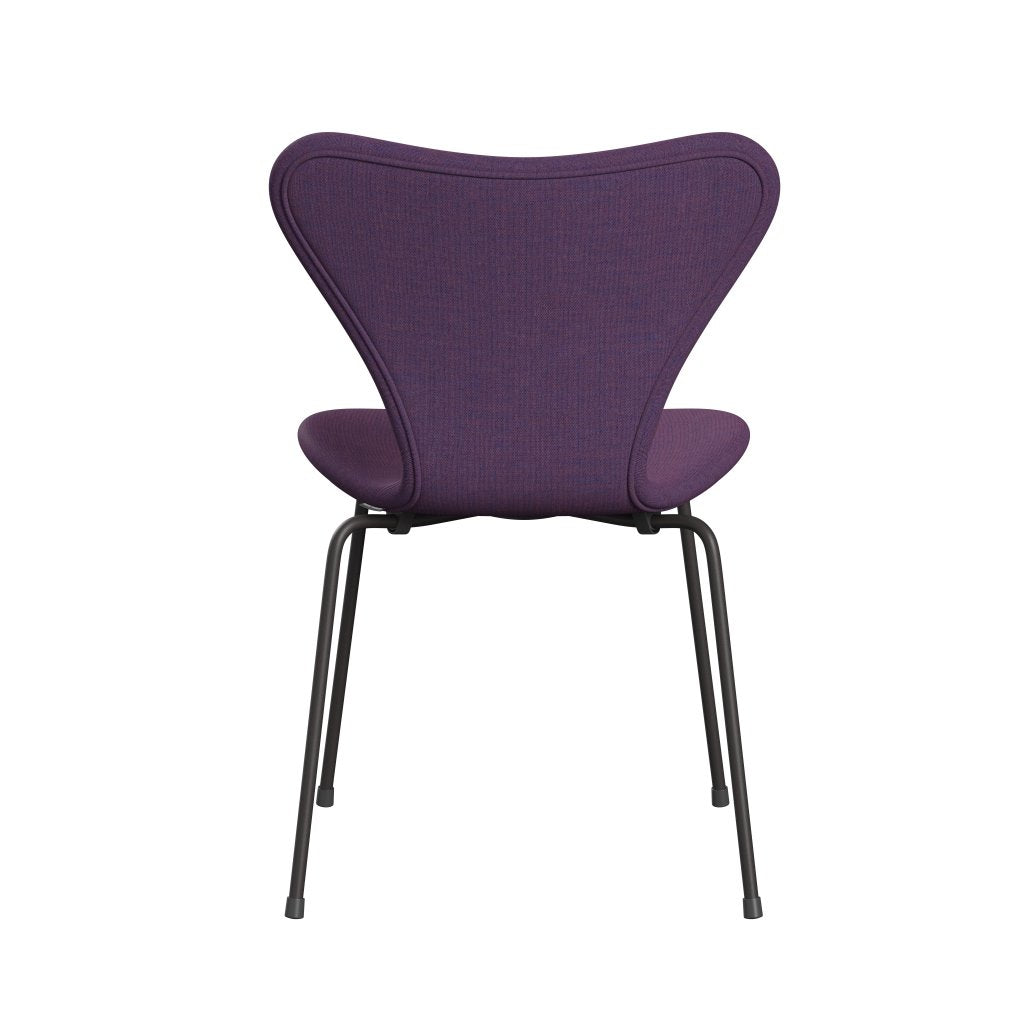 Fritz Hansen 3107 Chair Full Upholstery, Warm Graphite/Remix Violet