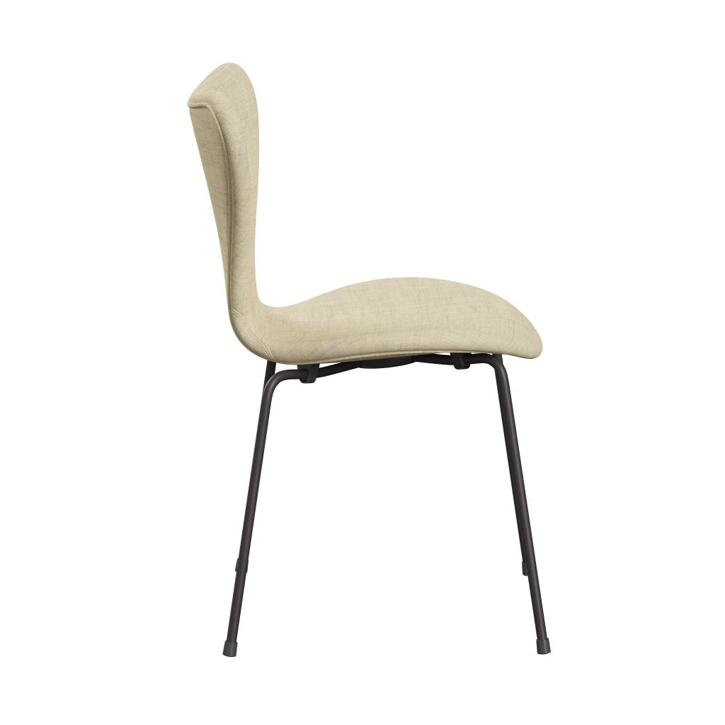 Fritz Hansen 3107 Chair Full Upholstery, Warm Graphite/Remix Wool White