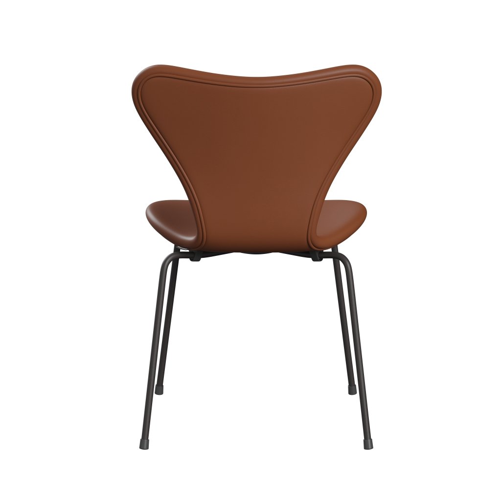 Fritz Hansen 3107 Chair Full Upholstery, Warm Graphite/Soft Cognac