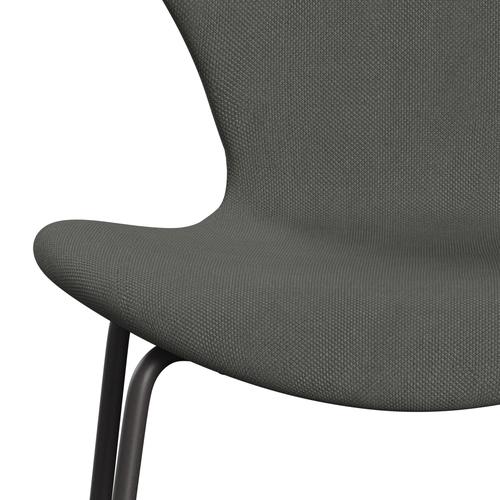 Fritz Hansen 3107 židle plné čalounění, teplý grafit/Steelcut Grey