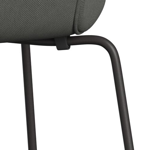 Fritz Hansen 3107 židle plné čalounění, teplý grafit/Steelcut Grey