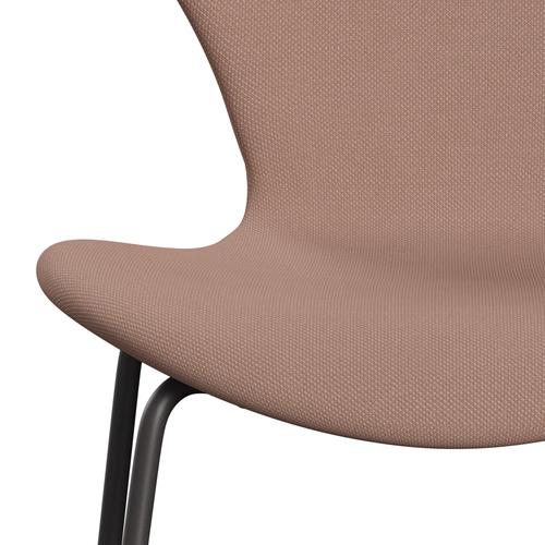 Fritz Hansen 3107 Židle plné čalounění, teplé grafitové/Steelcut Light Beige/Light Red