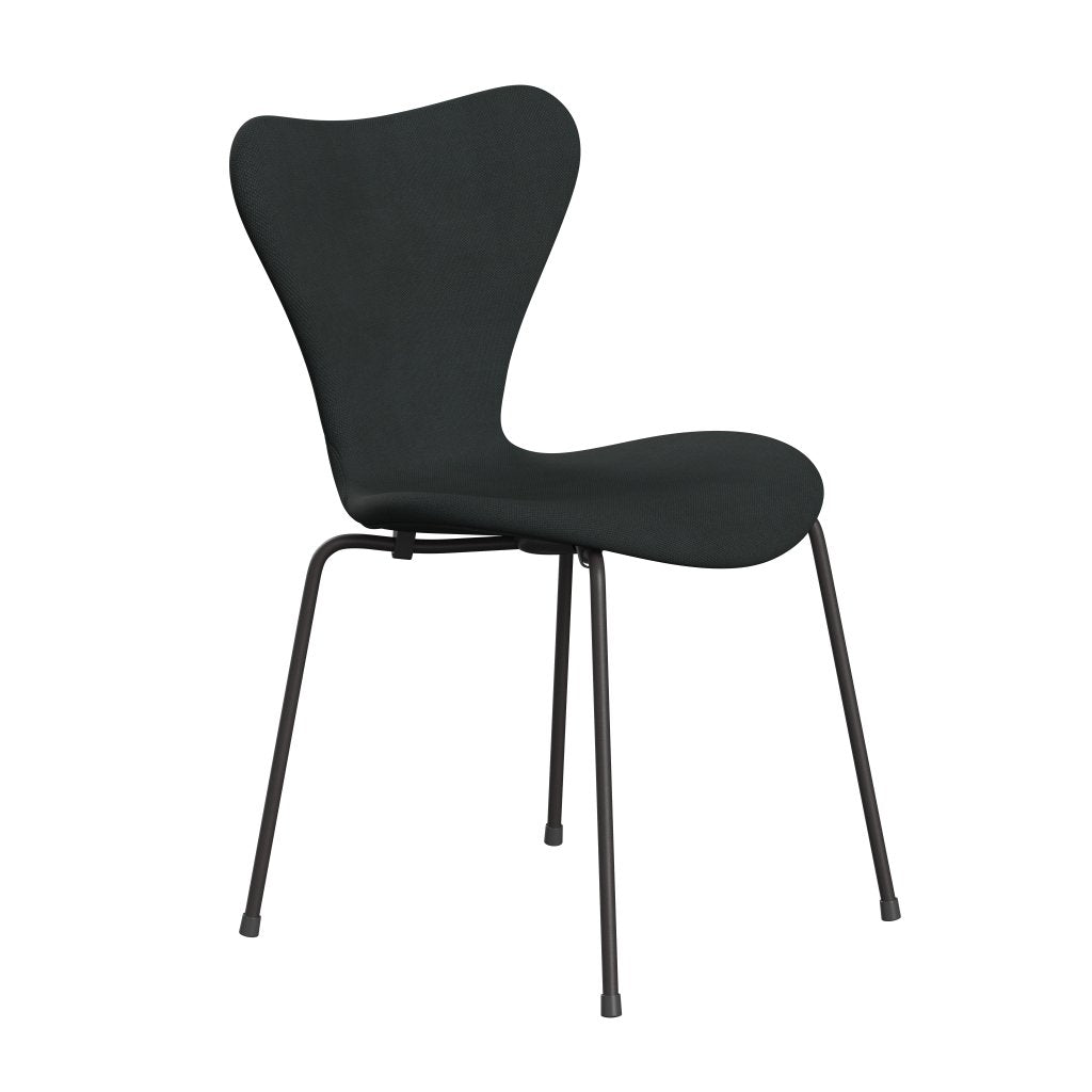 Fritz Hansen 3107 židle plné čalounění, teplé grafitové/Steelcut Charcoal