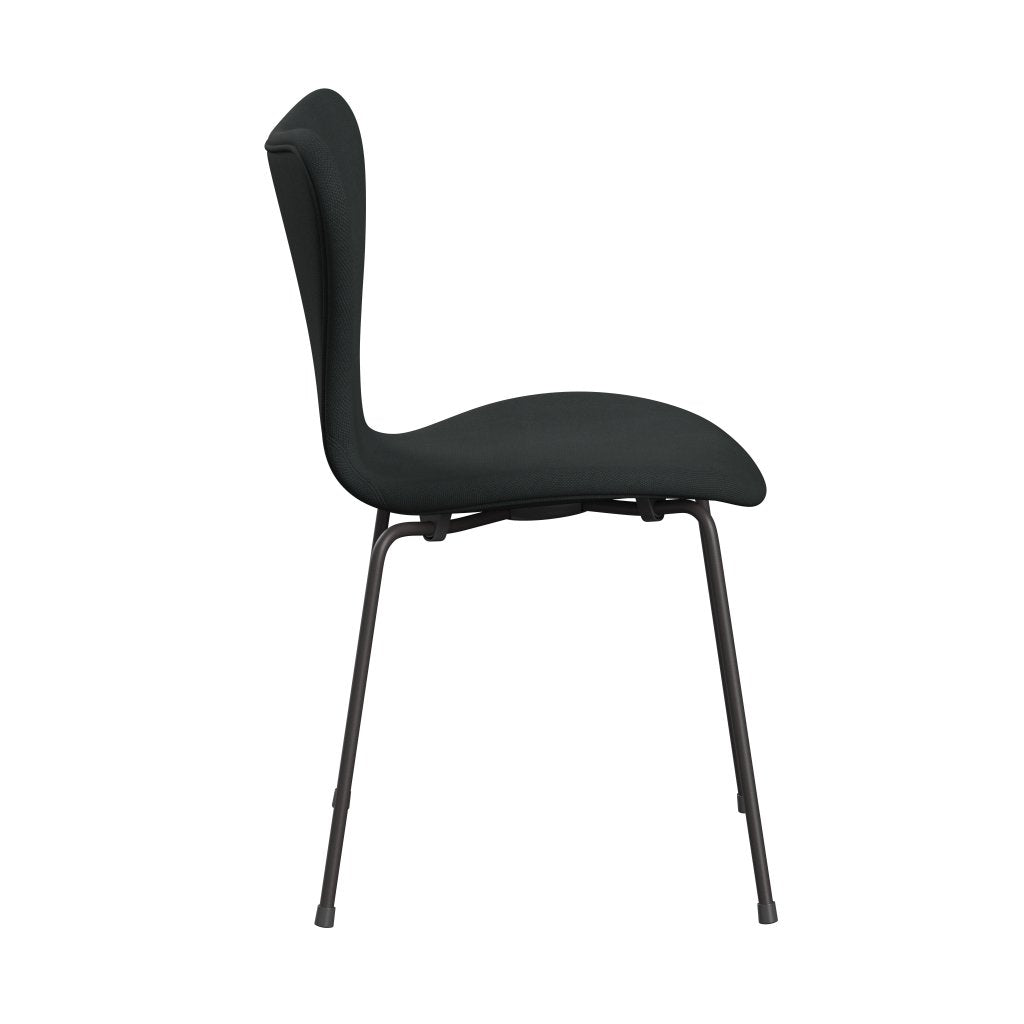 Fritz Hansen 3107 židle plné čalounění, teplé grafitové/Steelcut Charcoal