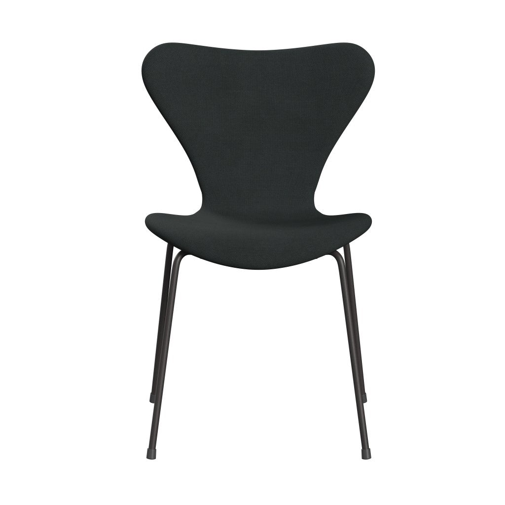 Fritz Hansen 3107 židle plné čalounění, teplé grafitové/Steelcut Charcoal