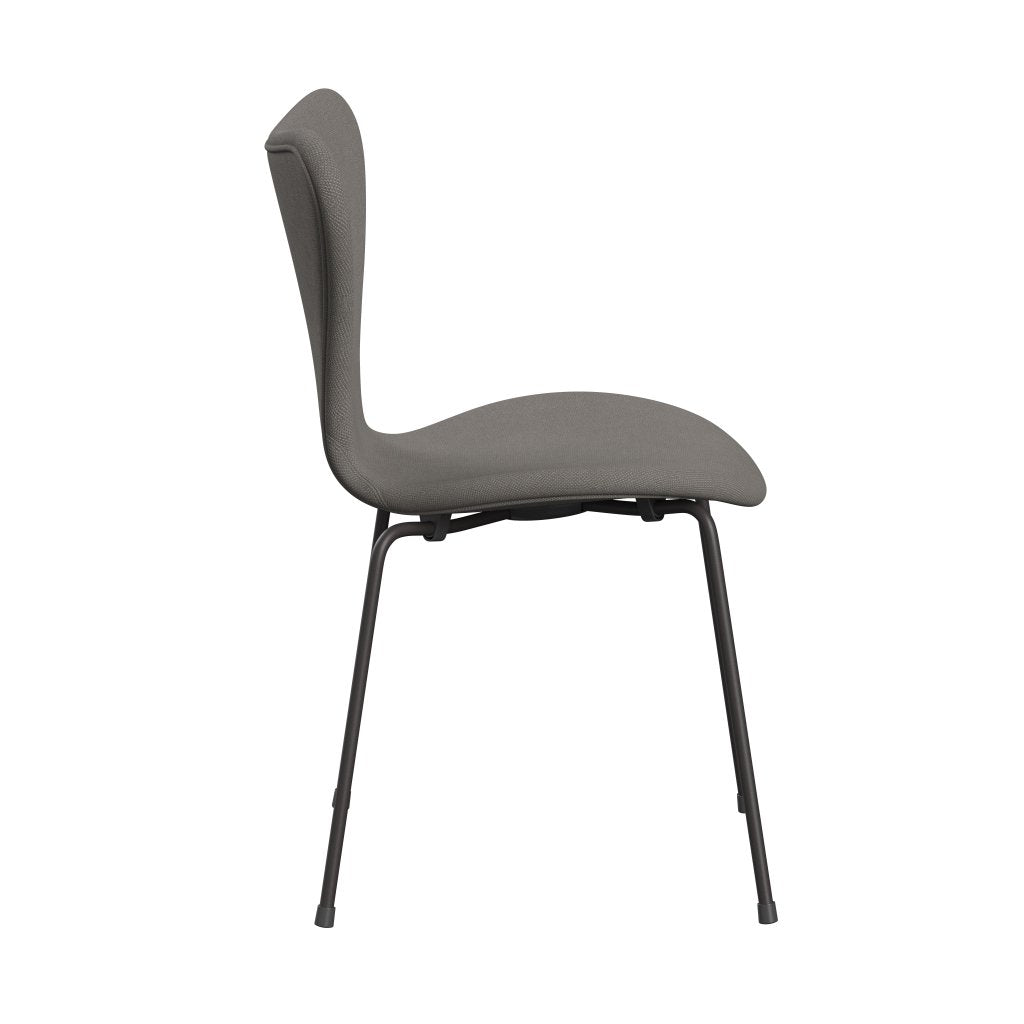 Fritz Hansen 3107 Chair Full Upholstery, Warm Graphite/Steelcut Medium Grey