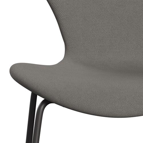 Fritz Hansen 3107 Chair Full Upholstery, Warm Graphite/Steelcut Medium Grey