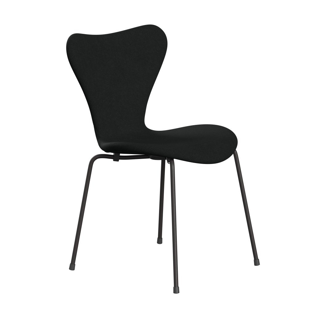 Fritz Hansen 3107 Chair Full Upholstery, Warm Graphite/Steelcut Black