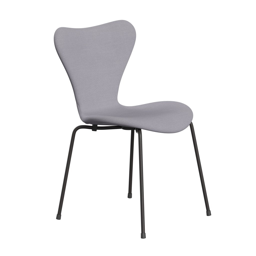 Fritz Hansen 3107 Židle plné čalounění, teplé grafitové/Steelcut Sibry Grey Light