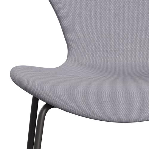 Fritz Hansen 3107 Židle plné čalounění, teplé grafitové/Steelcut Sibry Grey Light