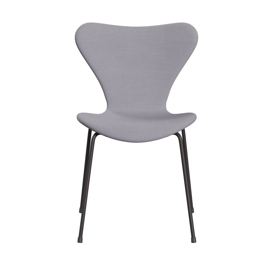 Fritz Hansen 3107 Židle plné čalounění, teplé grafitové/Steelcut Sibry Grey Light