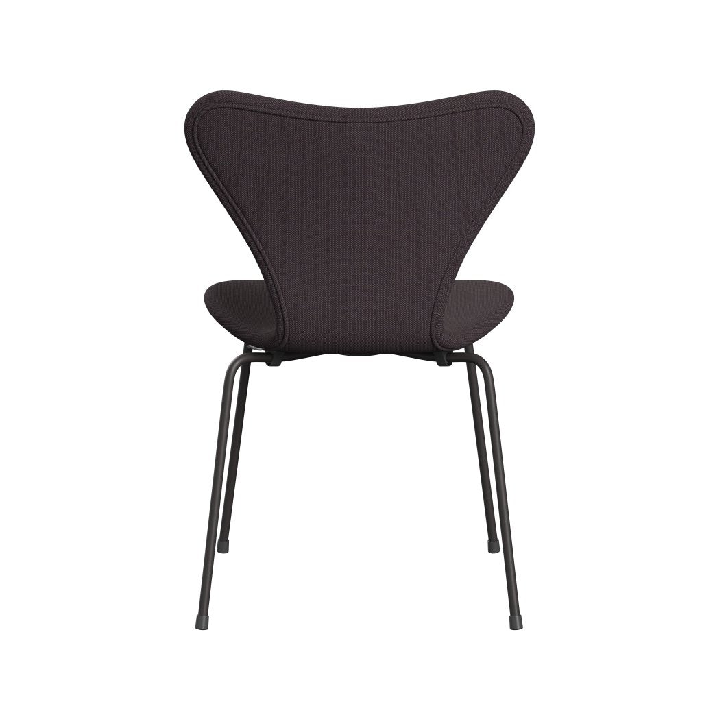 Fritz Hansen 3107 Židle plné čalounění, teplé grafitové/Steelcut trio Brown