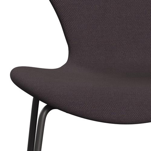 Fritz Hansen 3107 Židle plné čalounění, teplé grafitové/Steelcut trio Brown