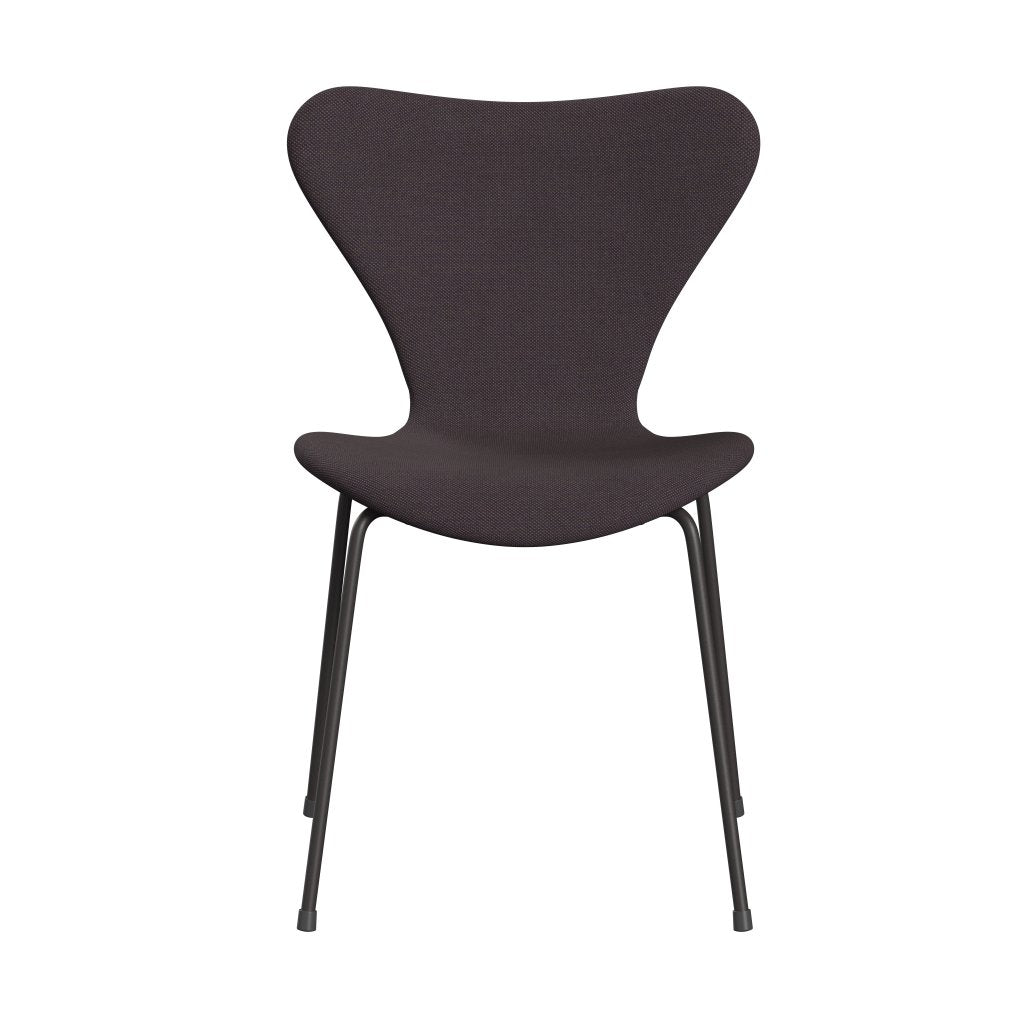 Fritz Hansen 3107 Židle plné čalounění, teplé grafitové/Steelcut trio Brown