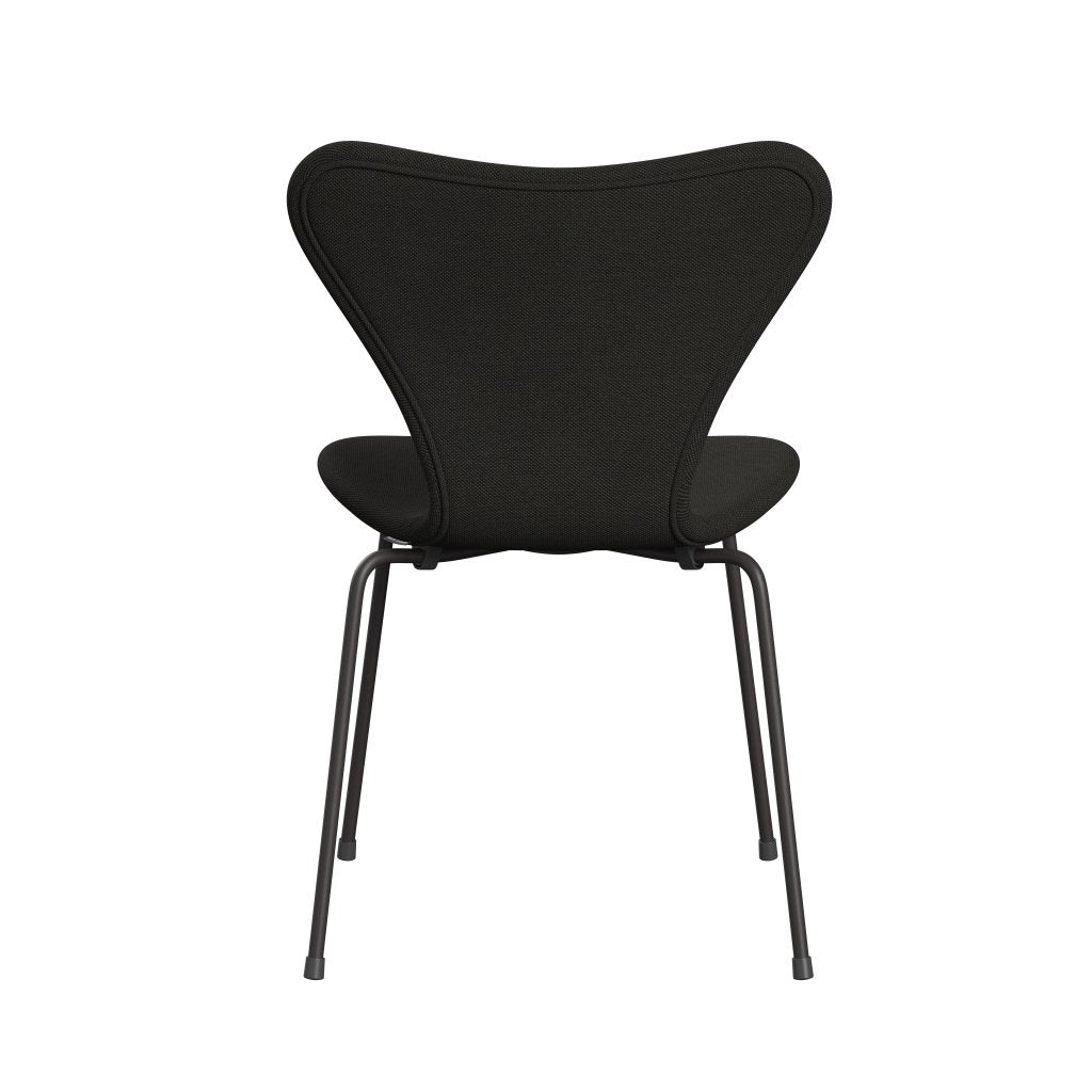 Fritz Hansen 3107 Chair Full Upholstery, Warm Graphite/Steelcut Trio Dark Brown