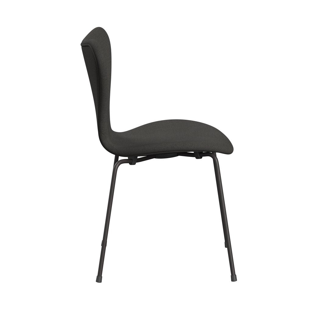 Fritz Hansen 3107 Chair Full Upholstery, Warm Graphite/Steelcut Trio Dark Grey