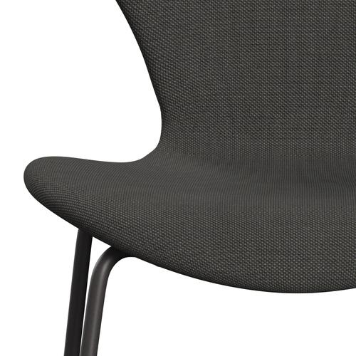 Fritz Hansen 3107 Chair Full Upholstery, Warm Graphite/Steelcut Trio Dark Grey