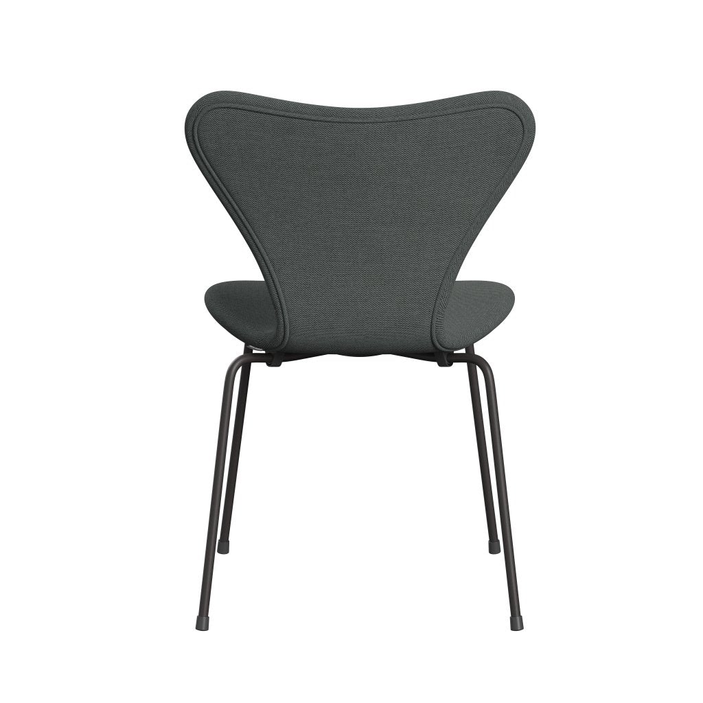 Fritz Hansen 3107 židle plné čalounění, teplé grafitové/ocelářské trio uhlí