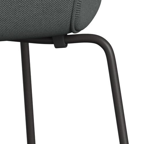 Fritz Hansen 3107 Chair Full Upholstery, Warm Graphite/Steelcut Trio Charcoal