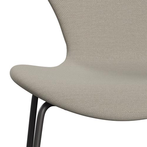 Fritz Hansen 3107 Chair Full Upholstery, Warm Graphite/Steelcut Trio Sand