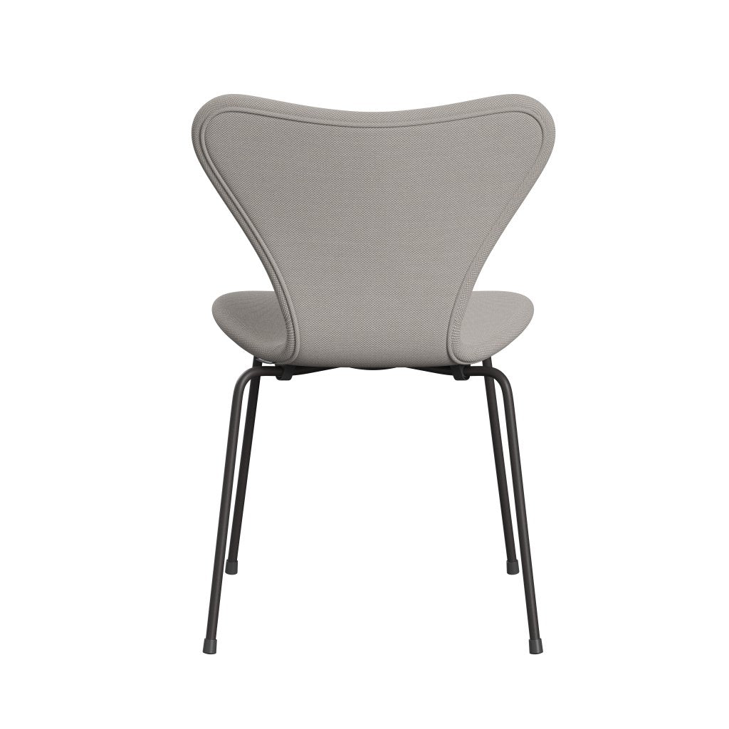 Fritz Hansen 3107 židle plné čalounění, teplé grafitové/Steelcut trio White & Grey