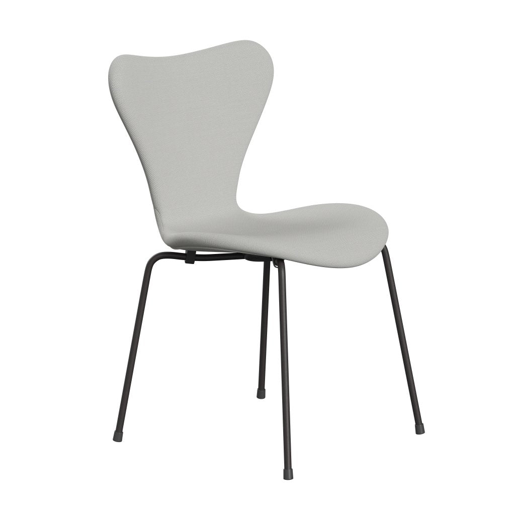 Fritz Hansen 3107 Židle plné čalounění, teplé grafitové/Steelcut Trio Delicate Mint Green