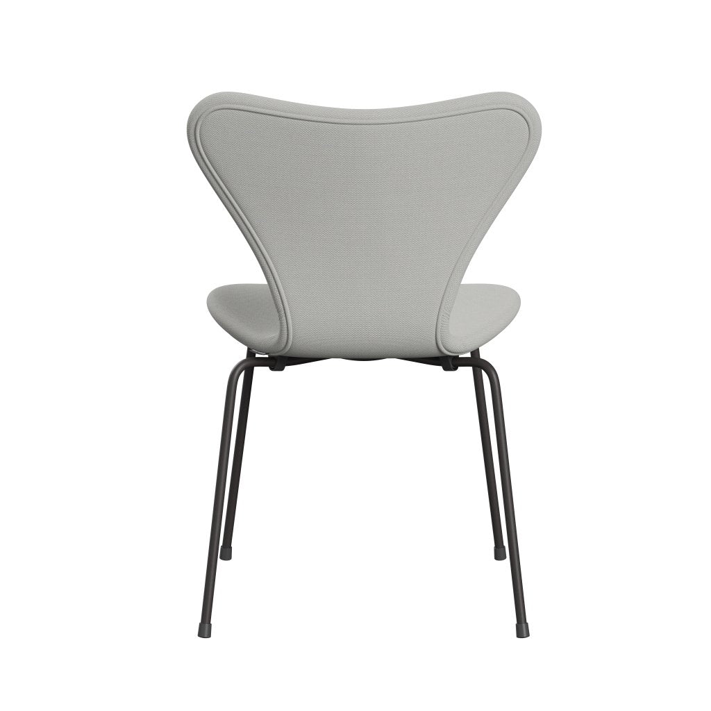 Fritz Hansen 3107 Židle plné čalounění, teplé grafitové/Steelcut Trio Delicate Mint Green