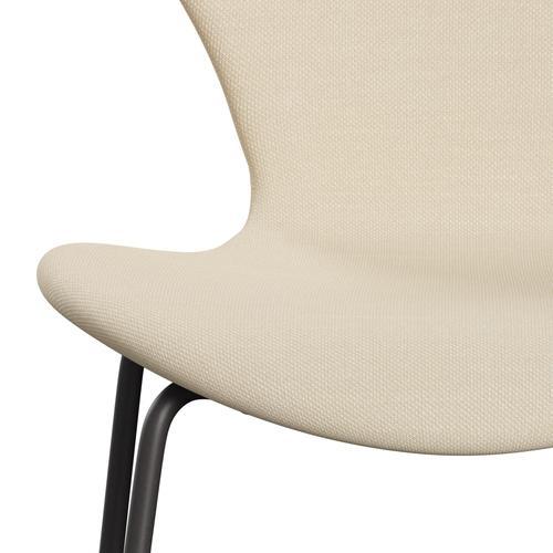 Fritz Hansen 3107 Chair Full Upholstery, Warm Graphite/Steelcut White