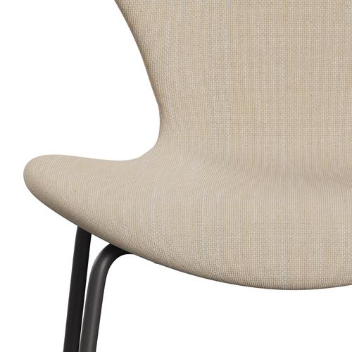 Fritz Hansen 3107 židle plné čalounění, teplý grafit/sunniva 2 crème/písek