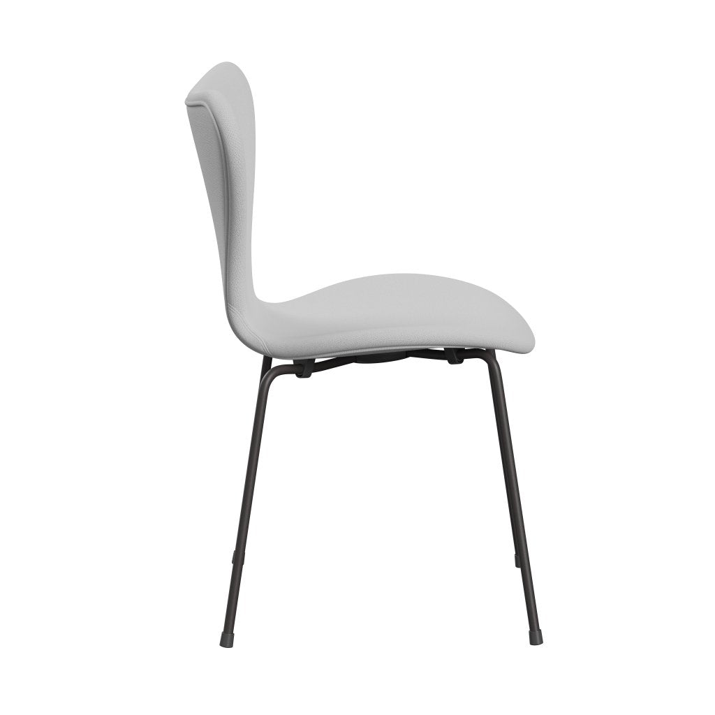 Fritz Hansen 3107 židle plné čalounění, teplý grafit/sunniva 2 Canvas Natural