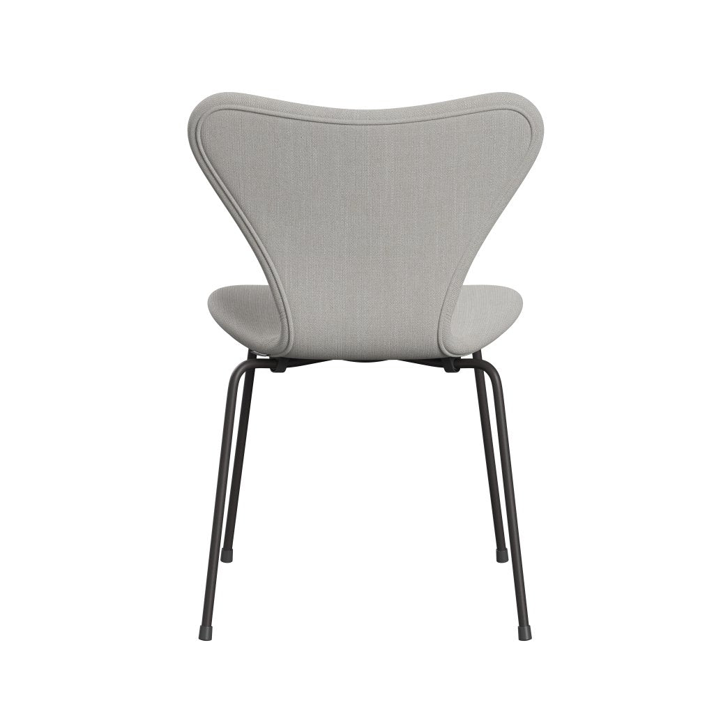 Fritz Hansen 3107 Chair Full Upholstery, Warm Graphite/Sunniva 2 Canvas Natural