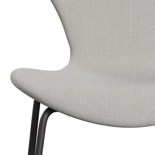 Fritz Hansen 3107 židle plné čalounění, teplý grafit/sunniva 2 Canvas Natural