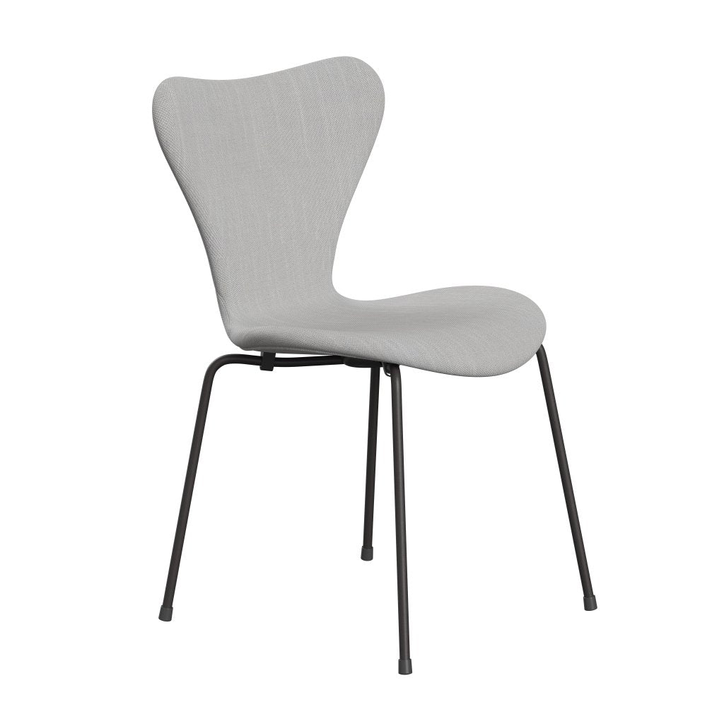 Fritz Hansen 3107 Židle plné čalounění, teplý grafit/Sunniva 2 Natural/Light Grey